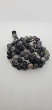 (Beads) Black Web Jasper