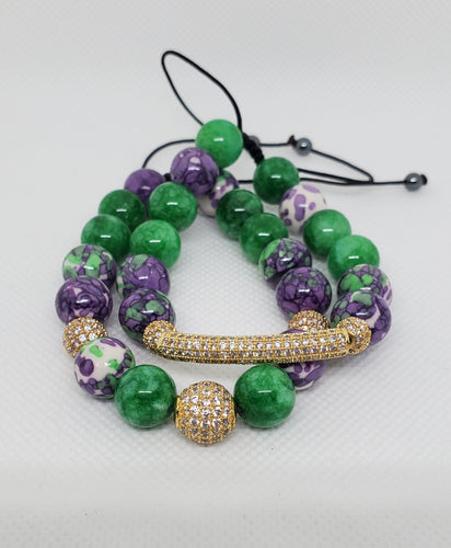 (Bracelets) Mardi Gras