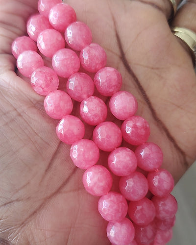 (Beads) Faceted Cherry Quartz