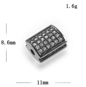 (Cubic) Micro Pave CZ rectangle spacer