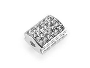 (Cubic) Micro Pave CZ rectangle spacer