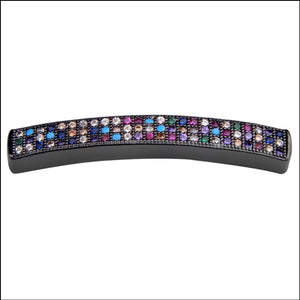 Micro Pave jeweled CZ bar