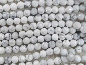 (Beads) White Howlite