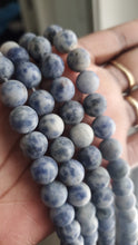 (Beads) Blue grain jasper