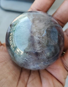 Fluorite crystal sphere